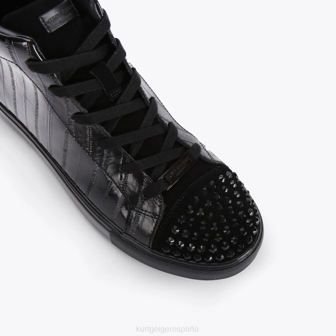 Kurt Geiger hombres Zapatillas altas London Laney Eel 2LPR605 | calzados negro